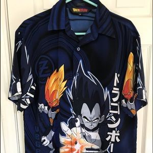 Vtg 20 Dragon Ball Z Button Down Shirt 
